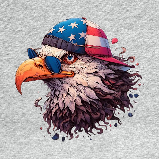 USA Bald Eagle Illustration by Dmytro